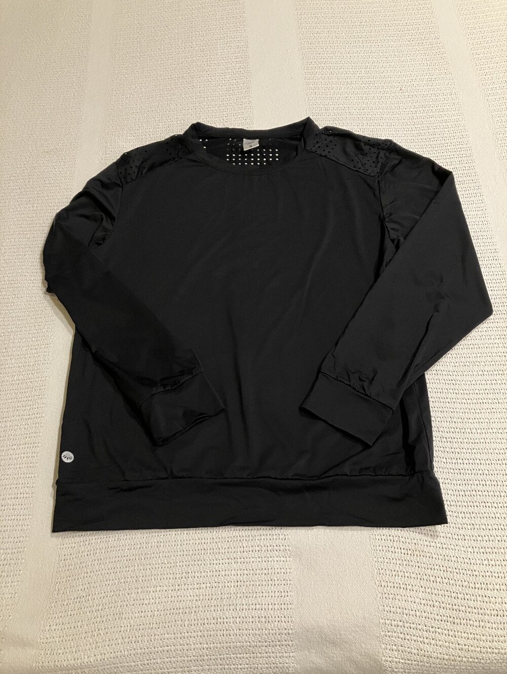 Black Long Sleeve Athletic Top
